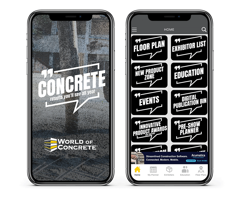 Mobile App World of Concrete
