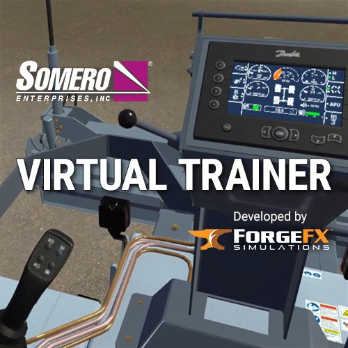 Somero® Laser Screed Virtual Training Simulator powered by ForgeFX™